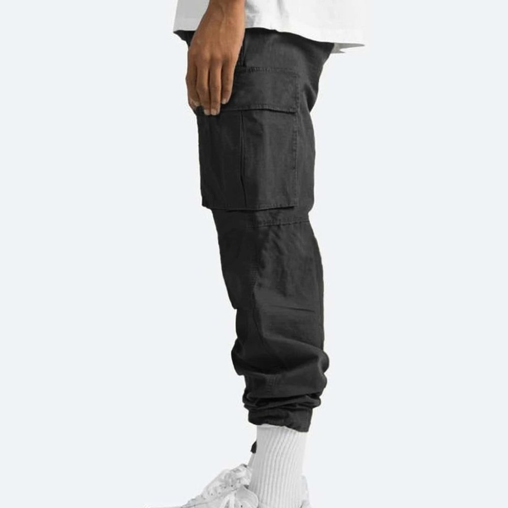 Streetstyle Black Men's Cargo Pants - Picture 3 of 6